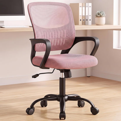 Mid-Back Executive Office Chair, Ergonomic with Armrest